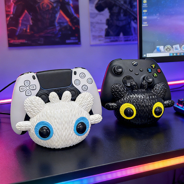Creative Resin Art Deco Game Controller Stands with Irregular Shape for Home Office/Study Decoration in Bulk