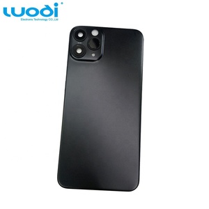 Coque arrière en verre pour <span class=keywords><strong>iPhone</strong></span>, compatible modèles X, XSMAX, XR à <span class=keywords><strong>11</strong></span> Pro, <span class=keywords><strong>11</strong></span> PRO MAX, avec autocollant pour objectif d'appareil photo, changement de veille - Product Image 4