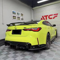 Kit carrosserie en fibre de carbone sèche pour BMW M3 M4 G80 G82, mise à niveau vers le style AD, pare-chocs avant, diffuseur, aileron, garde-boue