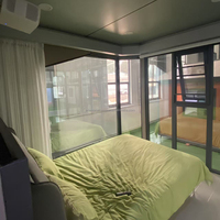 Capsule d'habitation commerciale, hôtel en forme de pod, maison miniature de luxe, capsule préfabriquée, capsule spatiale préfabriquée