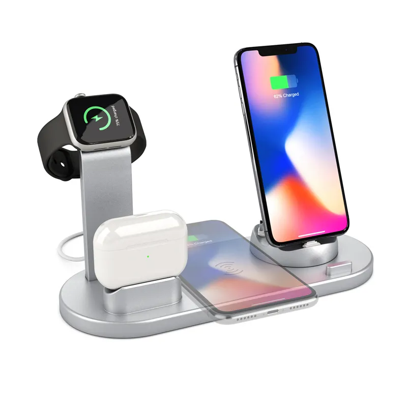 Amazon 3 in 1 10W Fast Wireless Charger Dock Station Fast Charging For iPhone for Watch 2 3 4 For AirPods