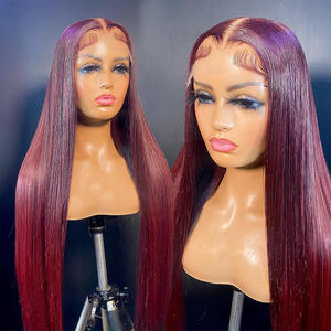 Peluca con encaje frontal de pelo de bebé suizo HD 13x4 13x6 al por mayor, peluca con cutícula alineada virgen cruda, peluca con encaje frontal de cabello humano brasileño - Product Image 3