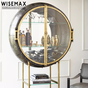 WISEMAX mobili di lusso moderno soggiorno mobile angolo angolo <span class=keywords><strong>Bar</strong></span> armadietto di vetro vino vetrina per Home <span class=keywords><strong>Bar</strong></span> - Product Image 6