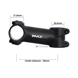 Tige de guidon de vélo en aluminium 6061 forgé en 3D, ±7 degrés, pour guidon de 31,8 mm et tube de direction de 28,6 mm, pour VTT et vélo de route - Product Image 2