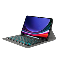 Casing Keyboard nirkabel lampu latar RGB, untuk Samsung galaxy Tab S9 Ultra 14.6 S10 ultra Tablet casing penutup 2024 grosir pabrik