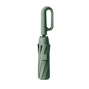 Mới xách tay gấp UV ô cho phụ nữ và nam giới Windproof Mưa Mặt trời Carabiner xử lý với 10 xương sườn xe dù để che nắng - Product Image 6