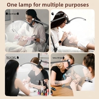 Lampe LED demi-lune transfrontalière moderne et minimaliste à commande par bouton pour tatouage, extensions de cils et nail art