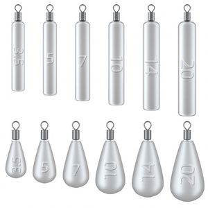 Plomo de plomo de pesca gratis, figura giratoria de plomo invertido, anillo de ocho, plomo deslizante de pesca - Product Image 1
