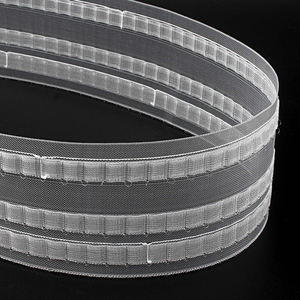 Good Quality Ripple Fold Tape Transparent S Fold Curtain Tape Nylon Transparent Wave Curtain Tape - Product Image 1
