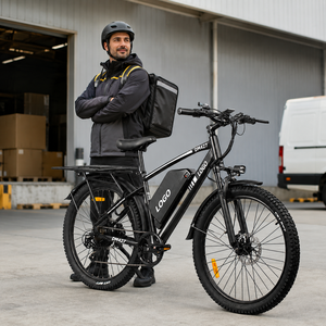 Vélo de montagne électrique OEM DM427 26 pouces, moteur sans balais 750W, double suspension, cadre en aluminium, batterie lithium 48V, vélo électrique pour adultes - Product Image 1