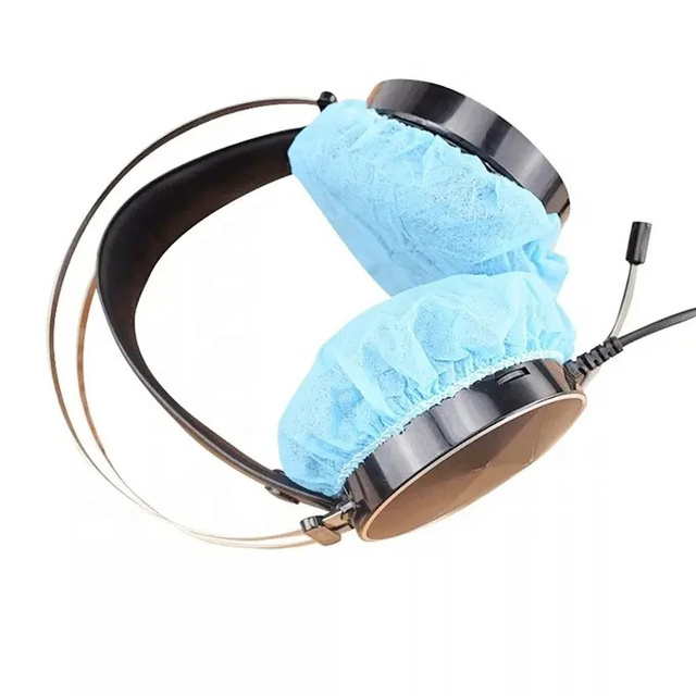 100pcs/Pack Disposable Headphone Covers Sanitary Non-Woven Stretch Earpad Covers Earcup Covers