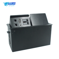 Enchufe de Mesa Industrial Oculto, Multifuncional, Universal, de Aleación de Aluminio, con Clasificación IP55, para Hogar y Oficina, con USB para Datos