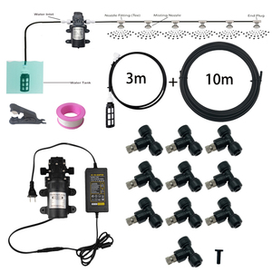 ปั๊มไดอะแฟรม Entenco 12V 60W ประสิทธิภาพสูง ชุดระบบพ่นหมอก DIY 10 เมตร เครื่องพ่นละอองน้ำ ชุดพ่นน้ำ 1 ลิตร สำหรับระบายความร้อนกลางแจ้ง - Product Image 1