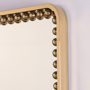 <span class=keywords><strong>Miroir</strong></span> <span class=keywords><strong>mural</strong></span> moderne en métal doré <span class=keywords><strong>pour</strong></span> la décoration de la maison <span class=keywords><strong>pour</strong></span> le salon et le <span class=keywords><strong>couloir</strong></span> selfie magique <span class=keywords><strong>grand</strong></span> <span class=keywords><strong>miroir</strong></span> en métal avec cadre argenté - Product Image 6