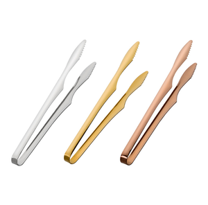 Pinzas para freír carne de res DFT32 de acero inoxidable para buffet, cafetería, barbacoa, cantina, accesorios de cocina, para freír filetes de carne. - Product Image 2