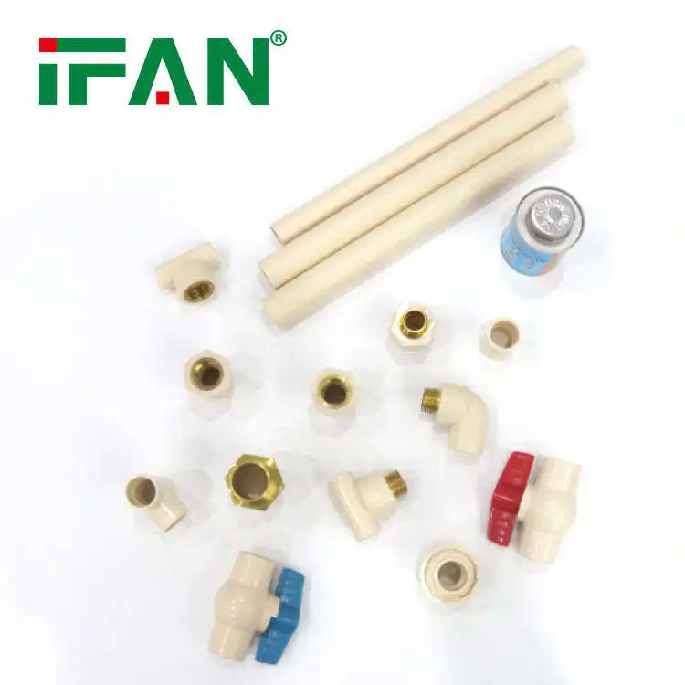 IFAN China Factory White Color CPVC Elbow size 20 - 63MM CPVC Plastic Elbow for Water System