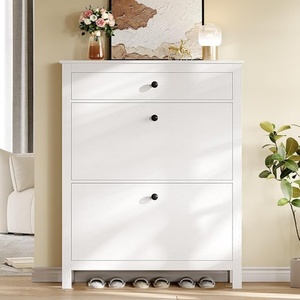 2026 Design minimaliste Armoire à <span class=keywords><strong>chaussures</strong></span> en bois pliable anti-poussière intérieur/extérieur Meubles de salon - Product Image 1