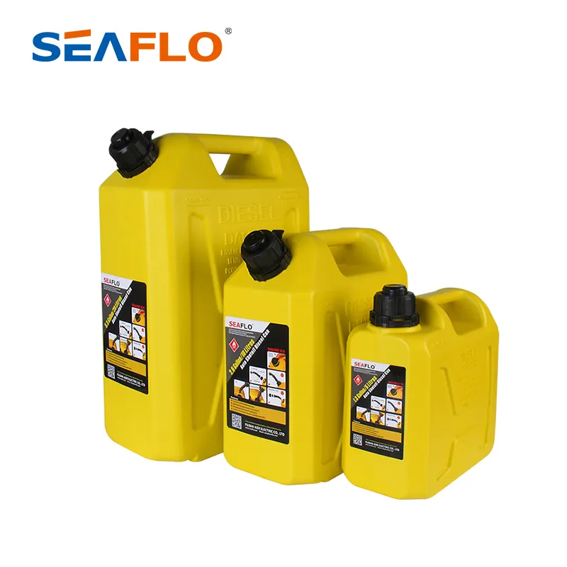 SEAFLO 20L Automatic Shut Off Plastic Mobile Diesel Tank Color Yellow