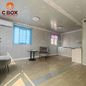 บ้านสำเร็จรูป Cbox ขนาด 20 ฟุต แบบพับได้ เป็นมิตรกับสิ่งแวดล้อม รีไซเคิลได้ เหมาะสำหรับโรงแรม วิลล่า สำนักงาน อาคาร 2 ห้องนอน บ้านแบบขยายได้ - Product Image 5