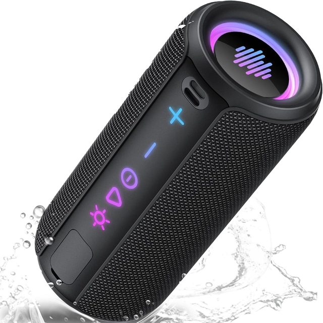 New Wireless Loudspeaker Party Cylinder Portable Outdoor Waterproof Wireless Speaker with RGB Light Speaker