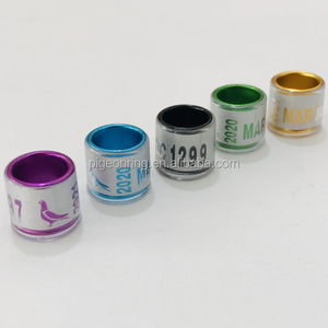 Anneau de <span class=keywords><strong>pigeon</strong></span> oiseau, 15mm de haute qualité, nouveau Style, toutes couleurs, bracelets d'oiseaux - Product Image 1