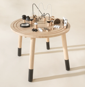 Bán Sỉ Đồ Chơi Đa Năng Bàn Hoạt Động Bằng Gỗ Có Khối Xe Lửa Đồ Chơi Bàn Vui Nhộn Cho Trẻ Mới Biết Đi L12F004 - Product Image 1