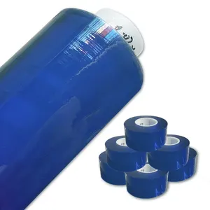 中国优质0.1-4毫米复合层压聚氯乙烯软膜塑料防水透明聚氯乙烯复合薄膜卷蓝色