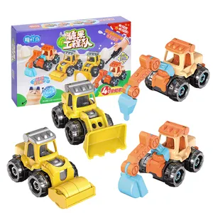 Fivestar New Candy With Toys Educational DIY Play Engineer Car Toy For Kids Girls And Boys