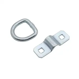 Bolt On D Rings Steel Metal D Ring 1/2" 800kg for Flatbed Truck Lashing and Towing Cargo Control