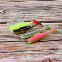 JOHNCOO — lot d'appâts souples pour la pêche, set de leurres pour attraper des poissons, queue en T, nageur, 6cm, 2.3g, nouveau