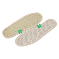 Plantillas de lufa natural que absorben el sudor, transpirables, desodorantes, unisex, para deportes, adultos, todas las estaciones, 2 piezas, talla 35-44