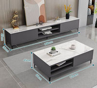 Meuble à café en stock avec tiroirs et compartiments, surface facile à nettoyer, style intemporel, s'adapte à tous les intérieurs.