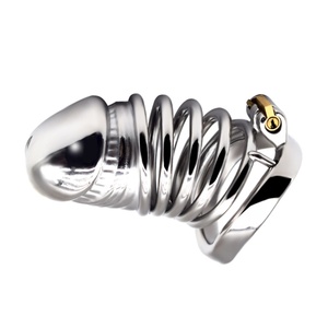 FRRK-55 Fabricante Mayorista de Juguetes Sexuales para Adultos de China, Dispositivo de Castidad Masculino de Metal, Anillos Metálicos, Bloqueo de Pene para Hombres Gay - Product Image 2