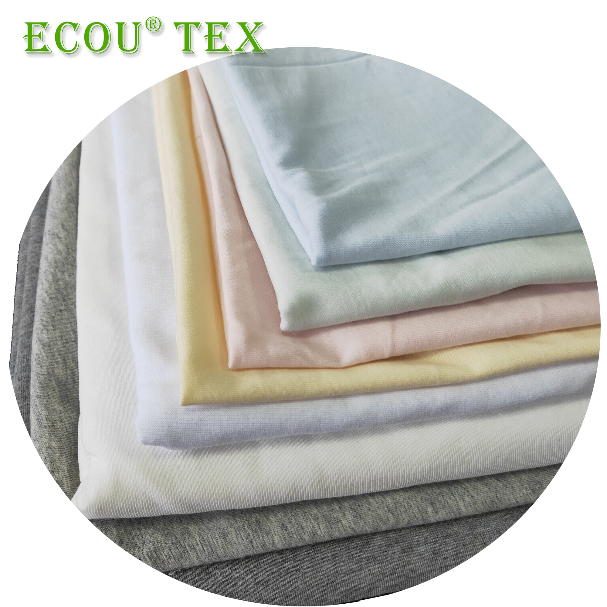 Ecou tex tecidos de algodão orgânico certificados para roupas de bebê