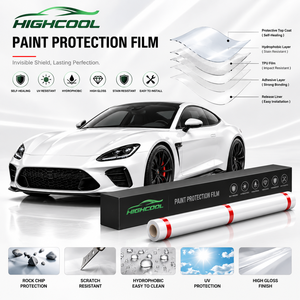 ฟิล์ม PPF สำหรับรถยนต์ HIGHCOOL ขนาด 1.52*15 เมตร ฟิล์มใส TPU คุณภาพระดับมืออาชีพ สำหรับร้านดูแลรักษารถยนต์และร้านติดฟิล์ม - Product Image 1