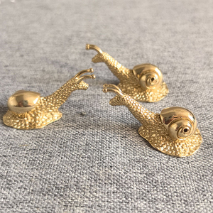 Gold <strong>Antique</strong> Brass Snail <strong>Drawer</strong> <strong>Knobs</strong> Pulls Cabinet Door Home Decorations Jewelry Box Decorative Handle - Product Image 5