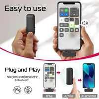 Microphone de Lavalier sans fil 2.4GHz Boîtier de chargement C Micro de revers en métal pour l'enregistrement vidéo Android TikTok Live Stream Plug Inclus