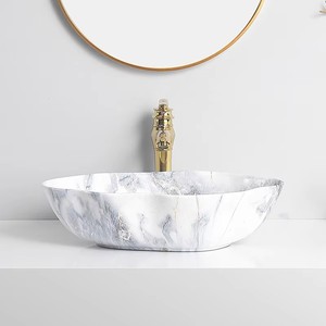Vasque en marbre irrégulier bio pour <span class=keywords><strong>salle</strong></span> <span class=keywords><strong>de</strong></span> <span class=keywords><strong>bain</strong></span> <span class=keywords><strong>scandinave</strong></span> - Product Image 1