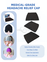 Bandeau réutilisable en gel pour soulager les migraines, compresse froide élastique en Lycra pour les maux de tête de tension, la pression sinusale et la thérapie du stress