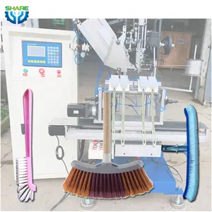 Brush drilling and tufting machine wire brush brooms making machine