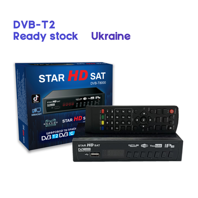 DVB-T2 Digital TV Set-top Box for Ukraine Russia, Central Asia Middle East High-definition Smart K Screen Projection