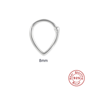 ROXI Bijoux plaqués or 18 carats, créoles argentées de 6 mm et 8 mm pour piercing nez, oreille, hélix, cartilage, tragus - Product Image 2
