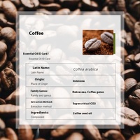 Huile Essentielle de Café Bio 5ml, Approvisionnement Direct d'Origine, Extraite par Supercritique CO2, Matière Première pour Aromathérapie et Soins de la Peau