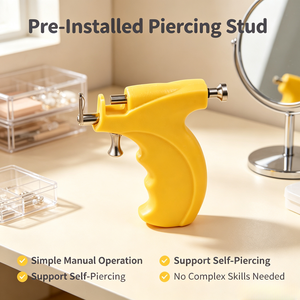 <span class=keywords><strong>Pistolet</strong></span> de perçage d'oreille en acier inoxydable 304 réutilisable de haute précision pour la perçage du lobe d'oreille, cadeau de mariage ou de fiançailles - Product Image 5