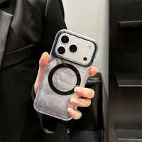 Coque de téléphone magnétique scintillante et colorée pour iPhone 18 Pro 17 16 15 14 Pro Max, antichoc, en PC rigide et TPU, avec dos IMD