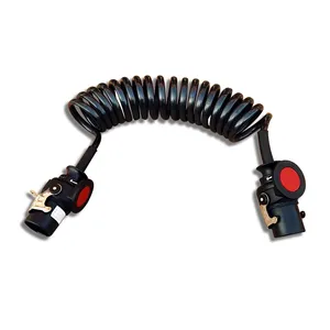 ABS防抱死制动系统5芯拖车螺旋电缆2芯4方形3芯1.5方形拖车盘绕电缆