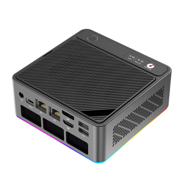 Office Gamer AI Mini PC Ultra 7 155H 16C/22T 32GB DDR5 5600MHz Dual 2.5G Win11 Pro Desktop Mini Gaming Computer Fan Cooling