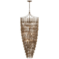 Haut de gamme de luxe haut lustre en cascade postmoderne américain créatif escaliers décoratifs Restaurant éclairages en forme de larme en bois