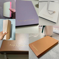 Journal intime personnalisé avec logo d'entreprise personnalisable Couleur Bord Journal papier ligné Cahier en cuir couverture souple Logos personnalisés