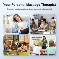 Kunden spezifische elektronische Puls massage Zehner Einheit Menstruation schmerz linderung Vibration Heizung Massage gerät Massage produkte ISO CE/510K
